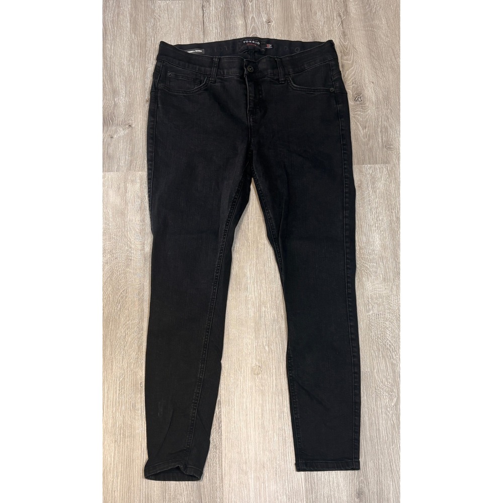 Torrid Premium Bombshell Skinny Jeans Womens 12R Black High Rise Stretch Denim